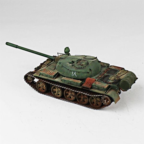 QD258 1/35 Ölçek, T-55A, Tamiya, Sergilemeye Hazır Plastik Tank Maketi