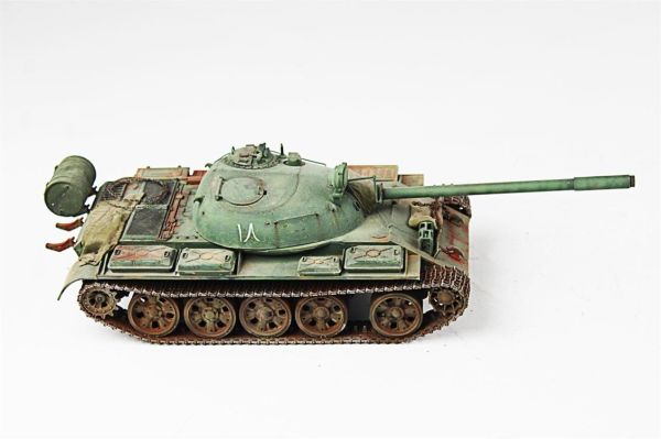 QD258 1/35 Ölçek, T-55A, Tamiya, Sergilemeye Hazır Plastik Tank Maketi
