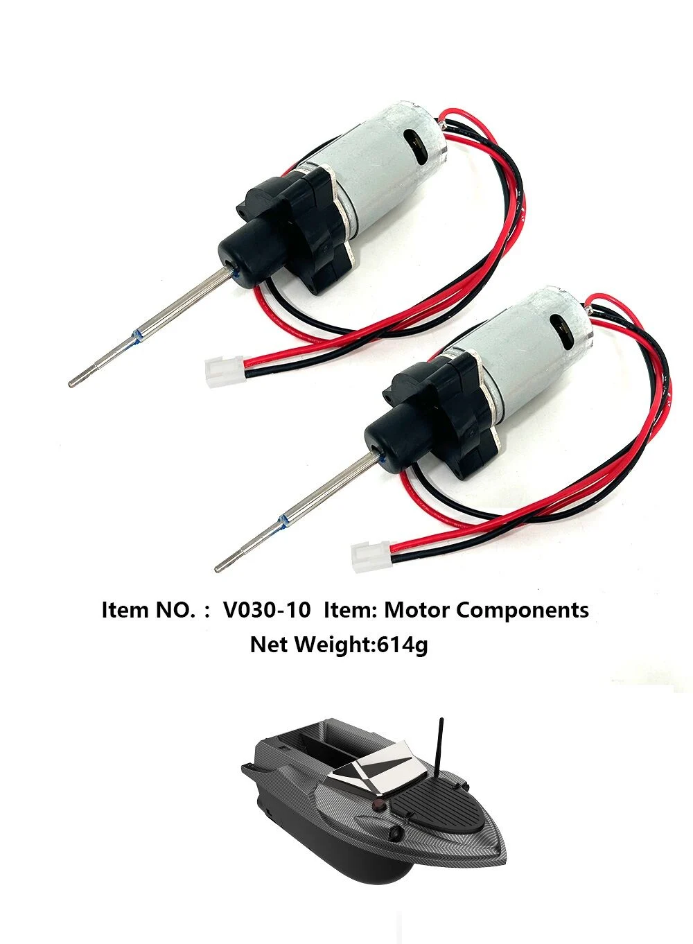 Flytec V080 Modellerine Uyumlu Balık, Sazan Yemleme Teknesi ve Botu Motor (Çift)