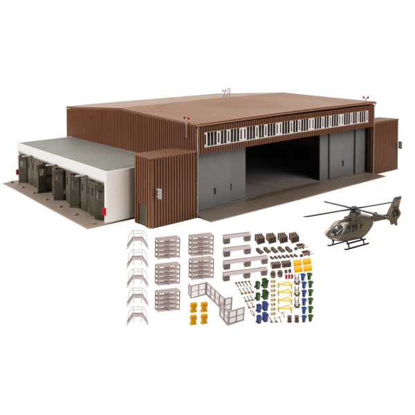Faller 144111 1/87 Ölçek, Helikopter Hangarı, Plastik Model Kiti
