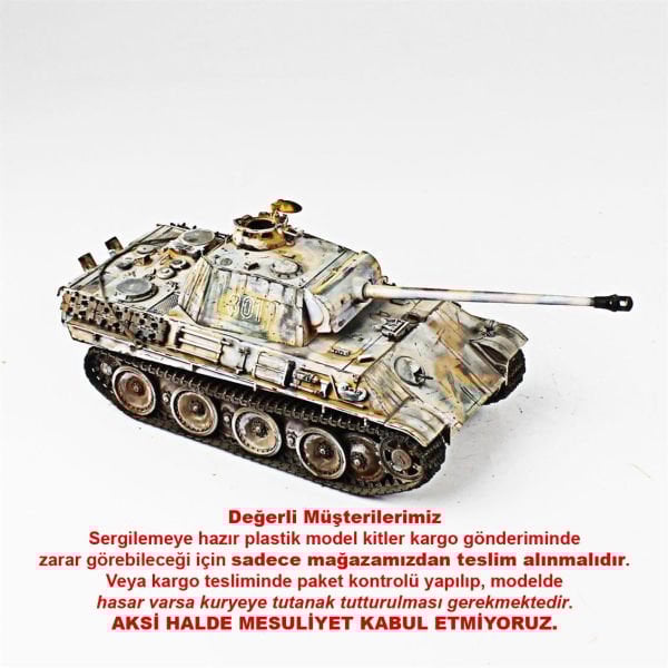 QD260 1/35 Ölçek, Panther, Tamiya, Sergilemeye Hazır Plastik Tank Maketi