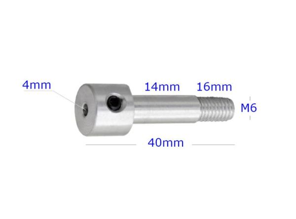 Uzun Pervane Adaptörü N68A-4 İç:4mm L40mmxM5 Ducted Fan EDF Pervane Şaftı