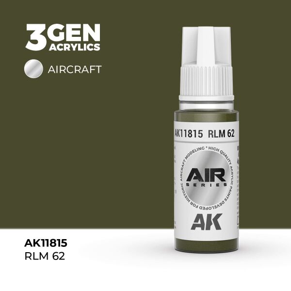 AK 11815 17 ml. RLM 62, Aircraft Serisi 3GEN Akrilik Model Boyası