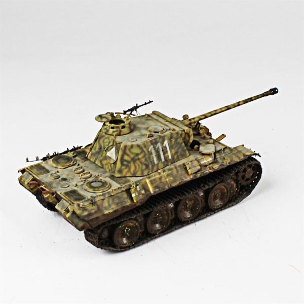 QD262 1/35 Ölçek, Zimmeritli Panther, Italeri, Sergilemeye Hazır Plastik Tank Maketi