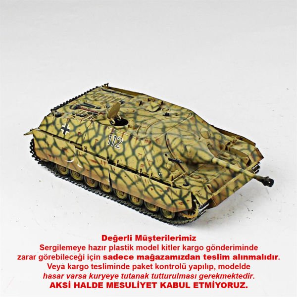 QD264 1/35 Ölçek, Jagdpanzer IV, Italeri, Sergilemeye Hazır Plastik Tank Maketi