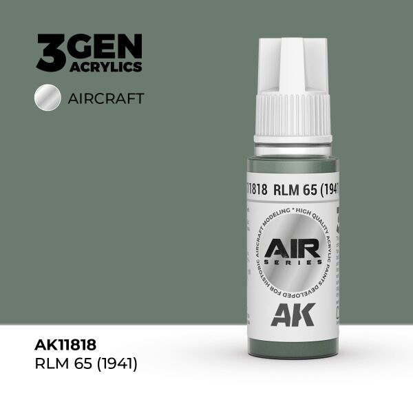 AK 11818 17 ml. RLM 65 (1941), Aircraft Serisi 3GEN Akrilik Model Boyası