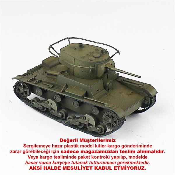 QD266 1/35 Ölçek, BT-7, Zvezda, Sergilemeye Hazır Plastik Tank Maketi