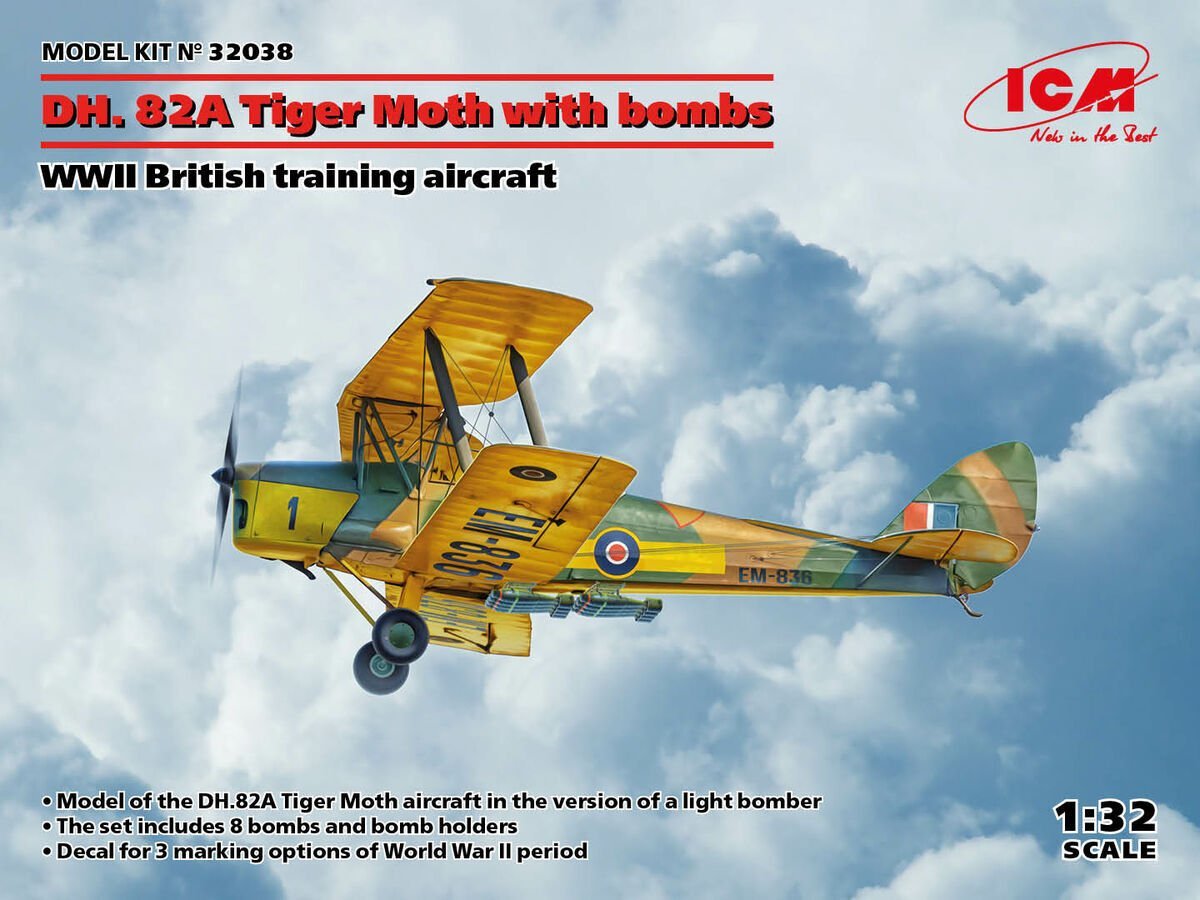 DH.82A TIGER MOTH WITH BOMBS