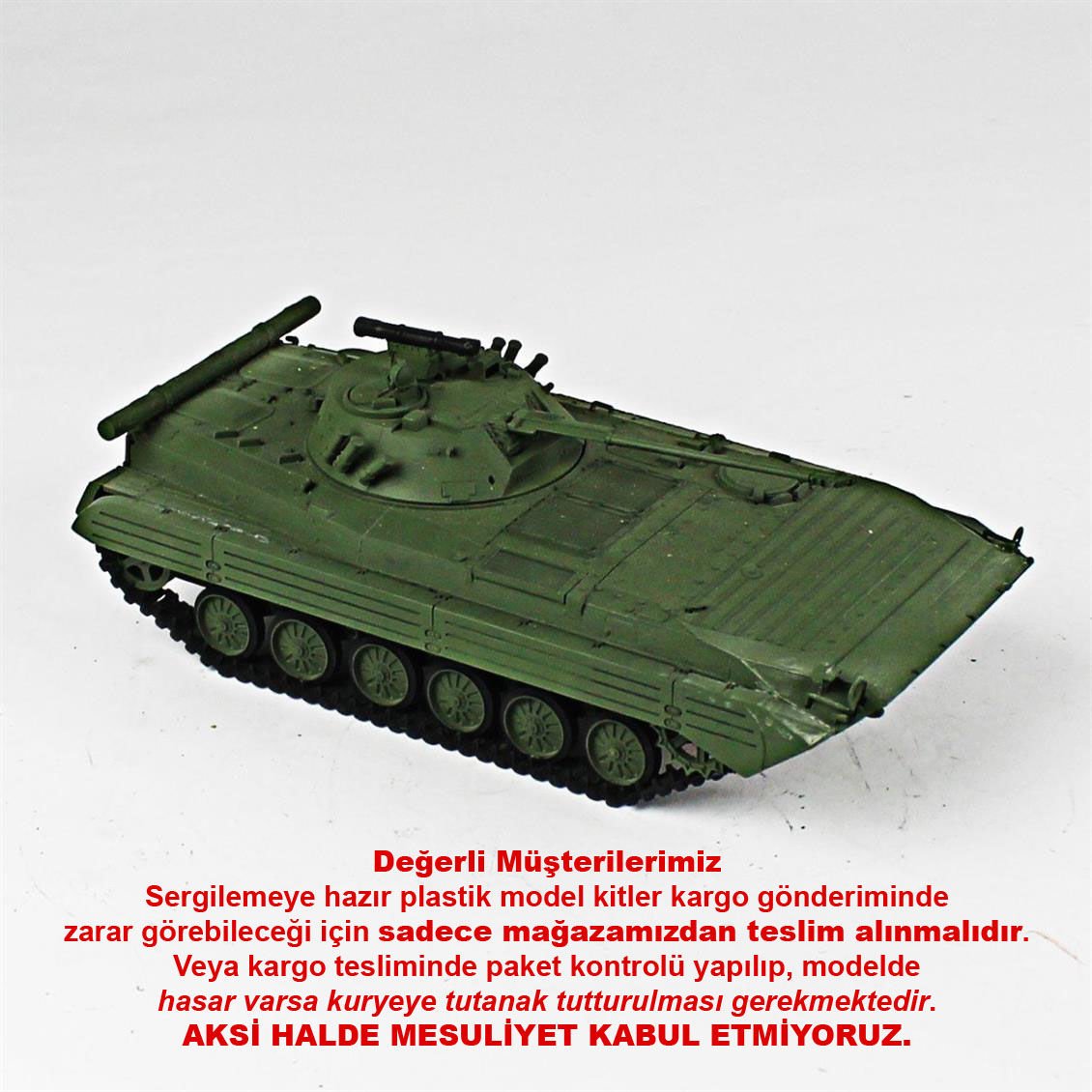 QD267 1/35 Ölçek, BMP-2, Dragon, Sergilemeye Hazır Plastik Tank Maketi