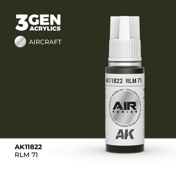 AK 11822 17 ml. RLM 71, Aircraft Serisi 3GEN Akrilik Model Boyası