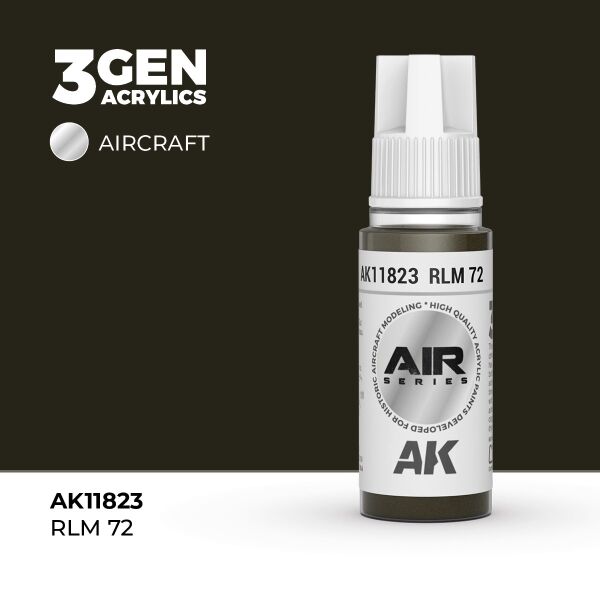 AK 11823 17 ml. RLM 72, Aircraft Serisi 3GEN Akrilik Model Boyası
