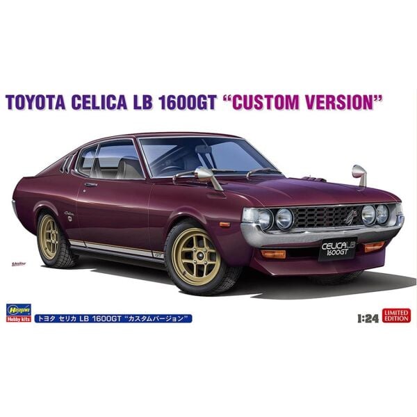 Hasegawa 20736 1/24 Ölçek, Toyota Celica LB 1600GT (Custom Version), Otomobil Plastik Model Kiti
