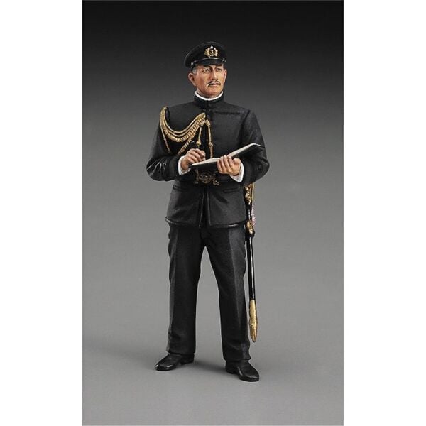 Hasegawa 071 30071 1/700 Ölçek, IJN Battleship Mikasa w/ Akiyama Saneyuki 54mm metal figure, (Waterline Serisi) Savaş Gemisi, P