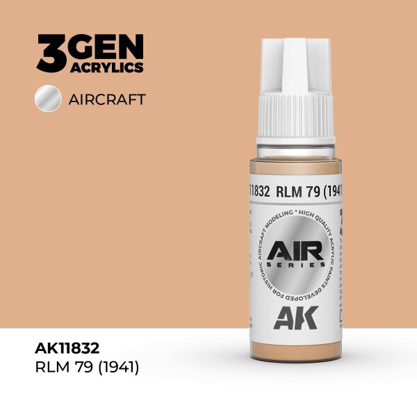 AK 11832 17 ml. RLM 79 (1941), Aircraft Serisi 3GEN Akrilik Model Boyası