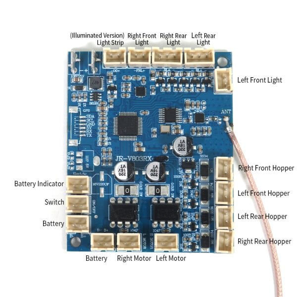Flytec V803 Basic 500M Konumsuz, Balık Yemleme Teknesi Devre Kartı