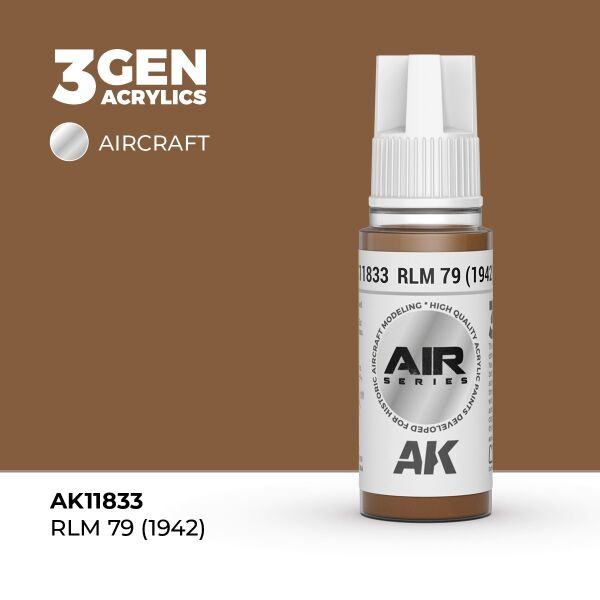 AK 11833 17 ml. RLM 79 (1942), Aircraft Serisi 3GEN Akrilik Model Boyası