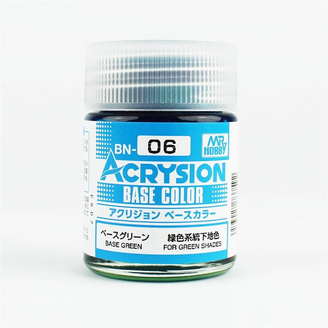 Mr.Hobby BN-06 18 ml. Base Green, Acrysion Serisi Model Boyası