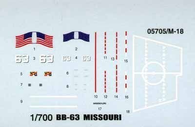1/700 USS BB-63 Missouri '91
