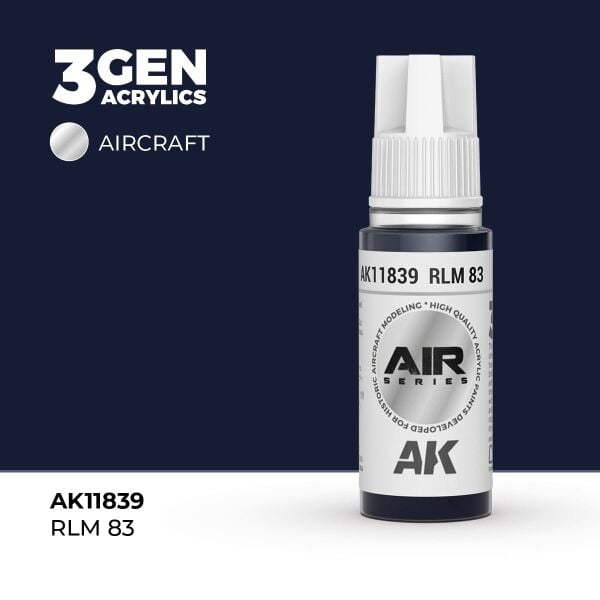 AK 11839 17 ml. RLM 83, Aircraft Serisi 3GEN Akrilik Model Boyası