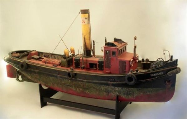 Tersane Model K2401 1/24 Ölçek, Yenikapı Römorkörü, R/C Dönüşebilir, Ahşap Tekne Kiti