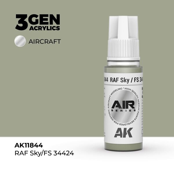 AK 11844 17 ml. RAF Sky / FS 34424, Aircraft Serisi 3GEN Akrilik Model Boyası