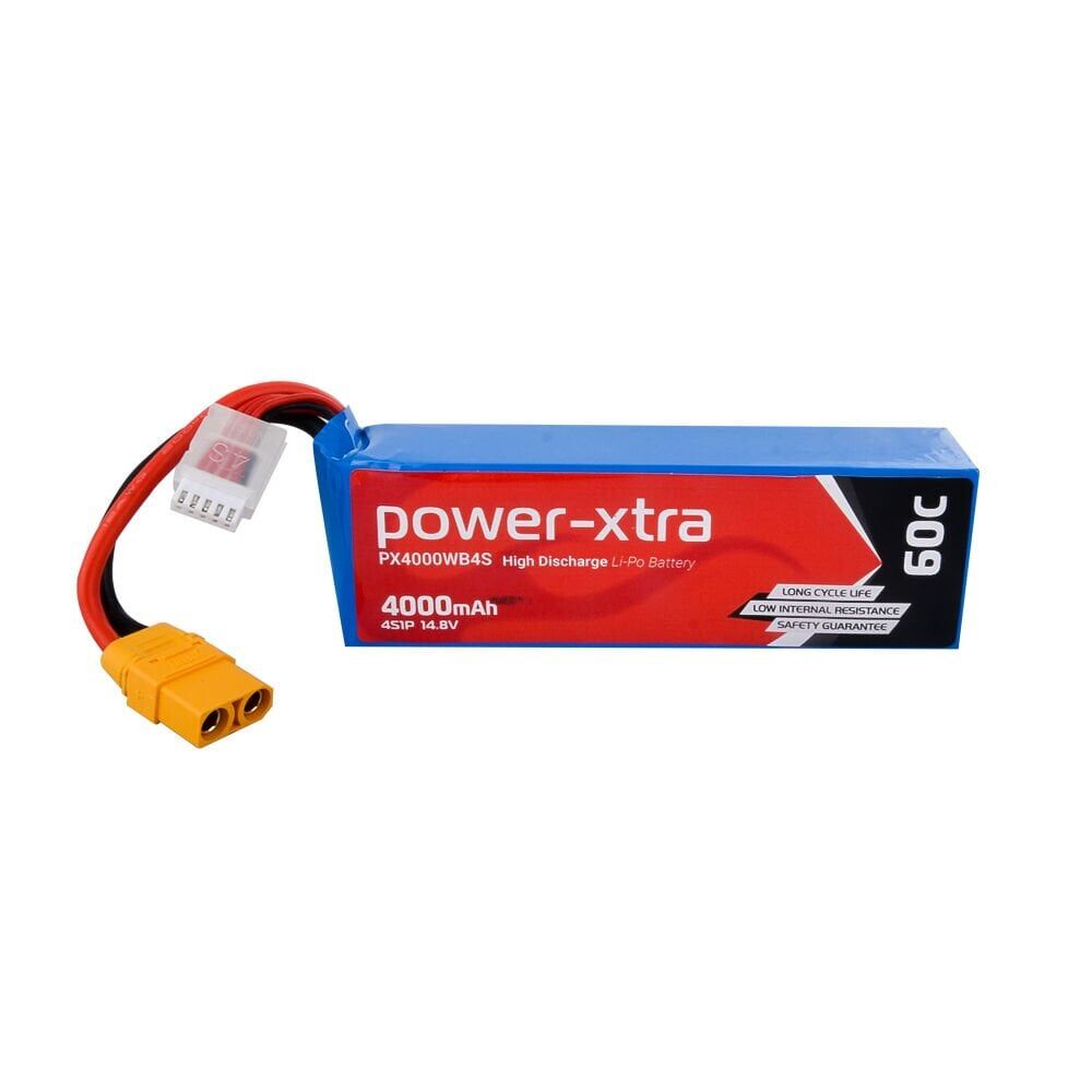 Power-Xtra 14.8V 4000mAh 60C 4S1P Li-Polymer Pil