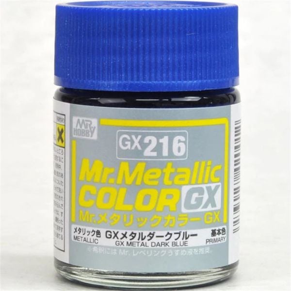 Mr.Hobby GX-216 18 ml. Metallic Dark Blue, Mr.color Serisi Model Boyası