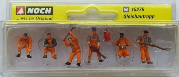 Noch 15276 1/87 Ölçek Demiryolu Amele Figürleri, 6 Adet