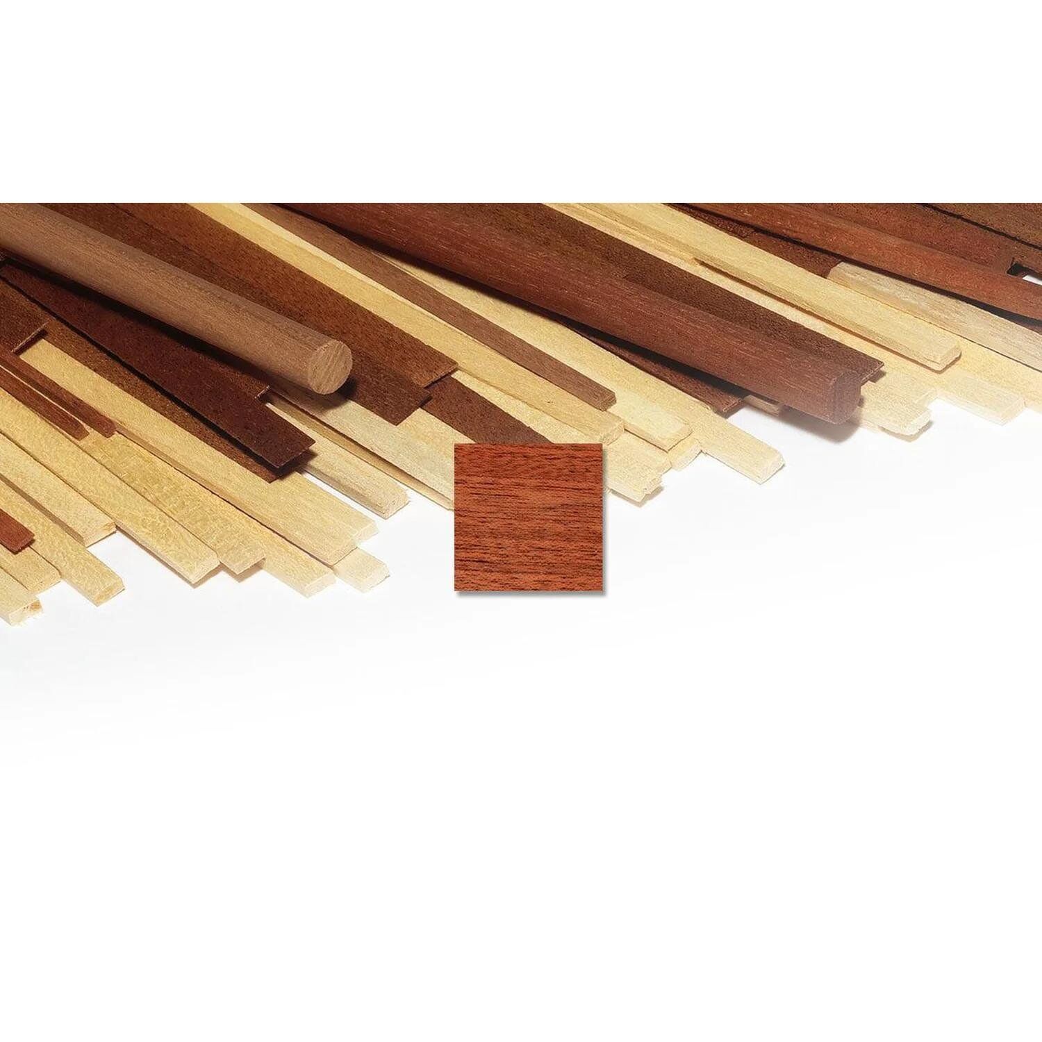 Occre 180027 Sapelly Ahşap Çıta, 2x7x1000 mm. 10 Adet