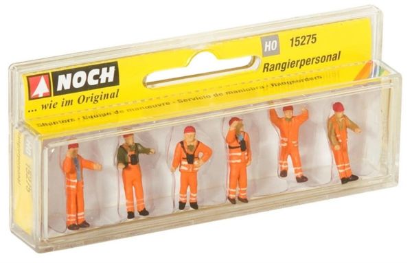 Noch 15275 1/87 Ölçek Demiryolu Teknik Personeli Figürleri, 6 Adet