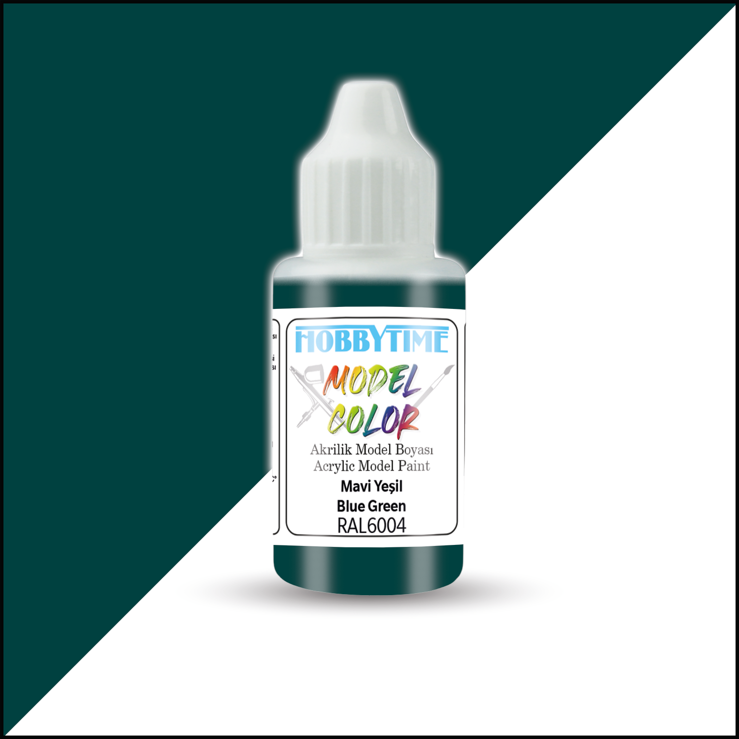 Hobbytime 459 18 ml. RAL6004 Mavi Yeşil (Blue Green) Akrilik Model Boyası