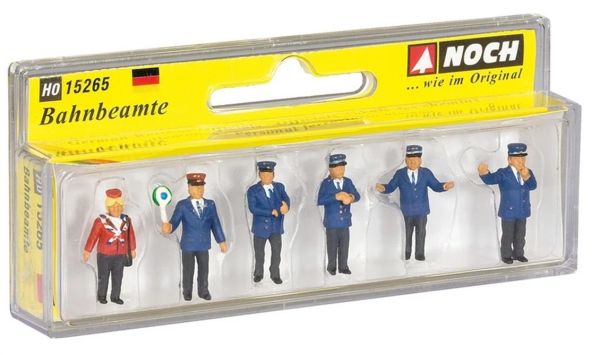 Noch 15265 1/87 Ölçek Alman Demiryolu Personeli Figürleri, 6 Adet