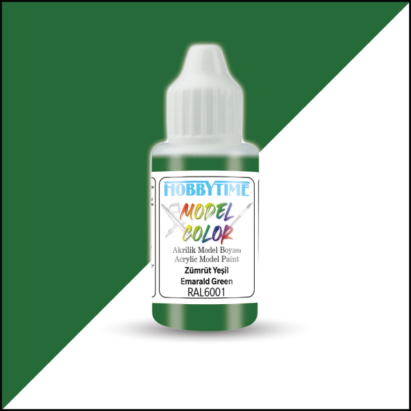 Hobbytime 458 18 ml. RAL6001 Zümrüt Yeşil (Emarald Green) Akrilik Model Boyası