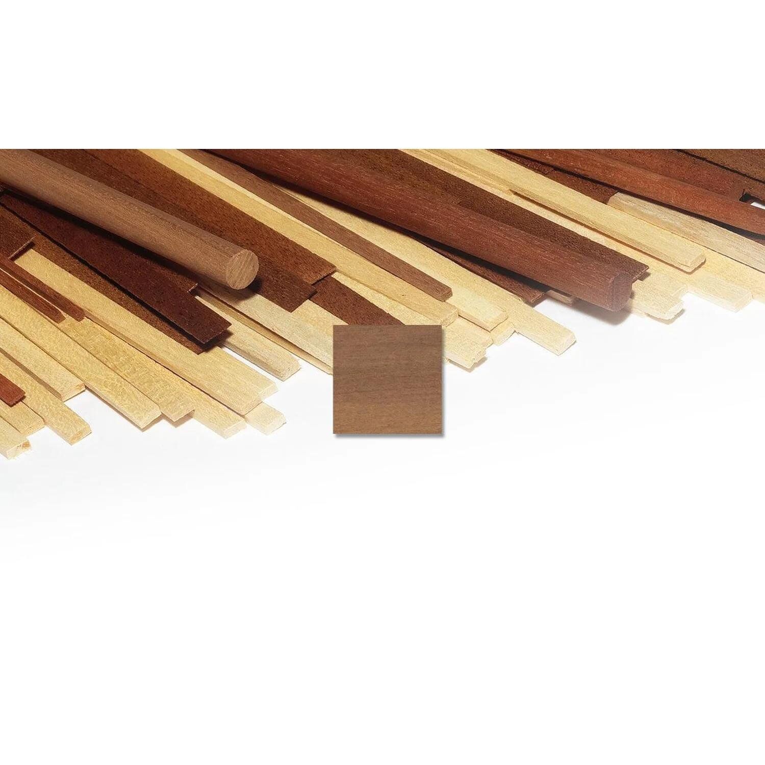 Occre 180127 Walnut Ahşap Çıta, 2x7x1000 mm. 10 Adet