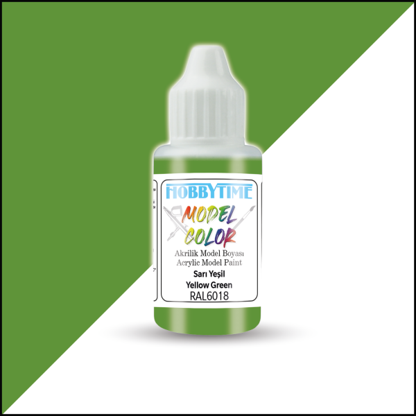 Hobbytime 461 18 ml. RAL6018 Sarı Yeşil (Yellow Green) Akrilik Model Boyası