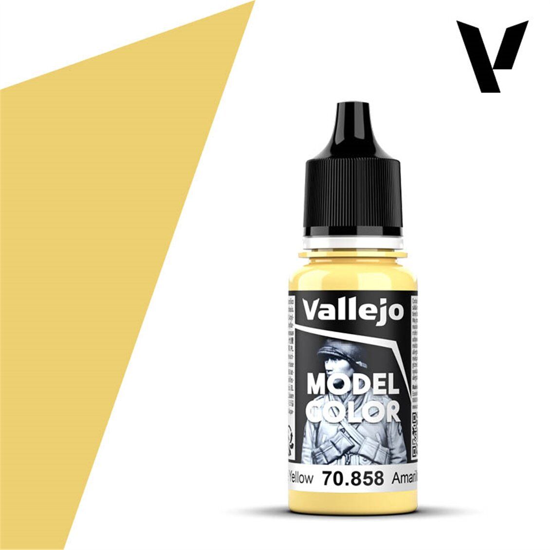 Vallejo 70858 18 ml. (023) Ice Yellow-Matt, Model Color Serisi Model Boyası