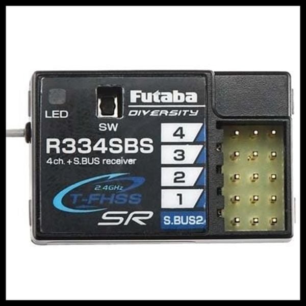 Futaba 05102646 R334SBS Kumanda Alıcısı, 2.4 Ghz, T-FHSS SR,T-FHSS