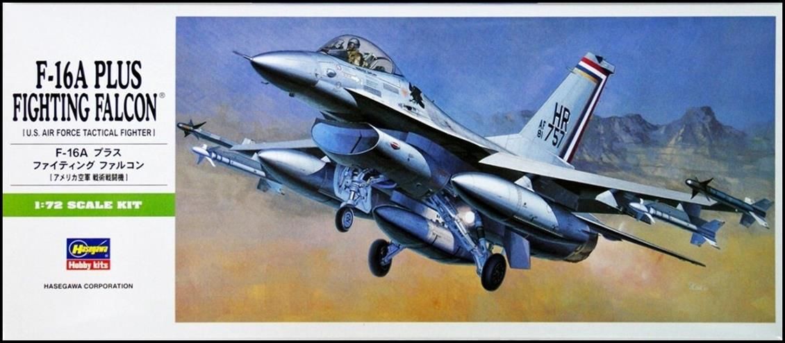 Hasegawa B1 231 1/72 Ölçek, F-16A Plus Fighting Falcon, Savaş Uçağı, Plastik Model kiti