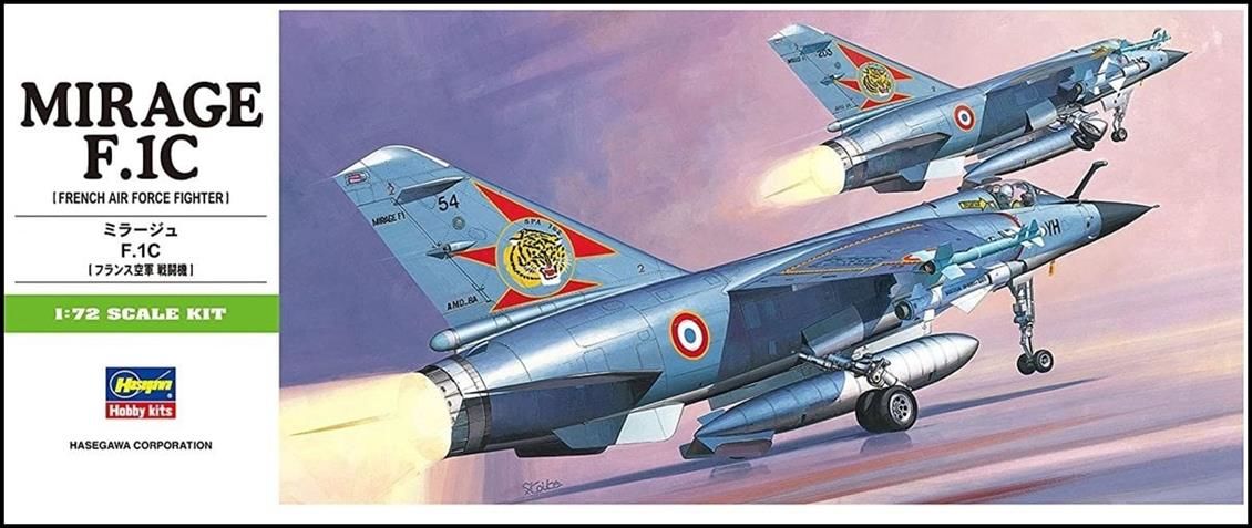 Hasegawa B4 234 1/72 Ölçek, Mirage F.1C, Savaş Uçağı, Plastik Model kiti