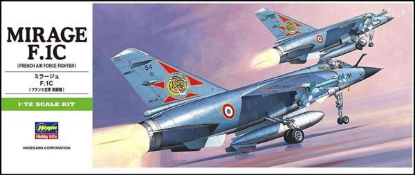 Hasegawa B4 234 1/72 Ölçek, Mirage F.1C, Savaş Uçağı, Plastik Model kiti