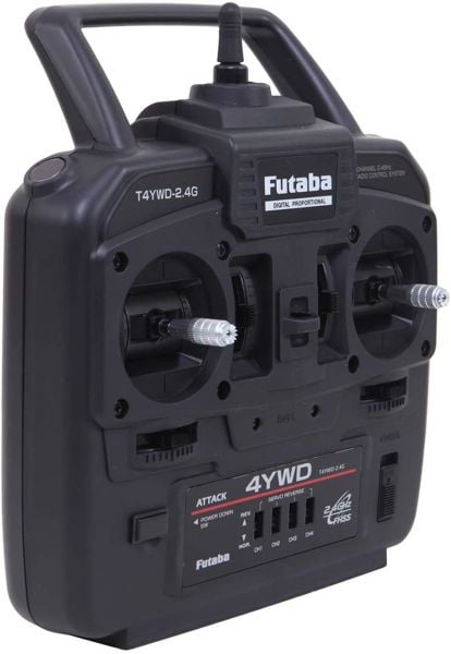 Futaba 05003085 4YWD Araba,Kamyon Kumandası, 4 Kanal, R2104GFE Alıcı, 2.4Ghz, FHSS