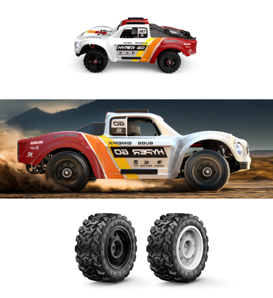 MJX 1/14 Hyper GO 14211 4x4 Fırçasız (Brushless) Motor ve Escli, 2.4 Ghz. Uzaktan Kumandalı Arazi Aracı + 4 Adet Yedek Lastik