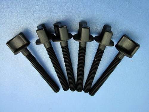 Plastik Kanat Vidası (M6×L60mm) (2 adet Siyah