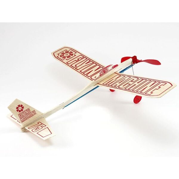 Guillow's 75 Flying Machine, 43 cm. Lastik Motorlu, Balsa, Serbest Uçuş Modeli
