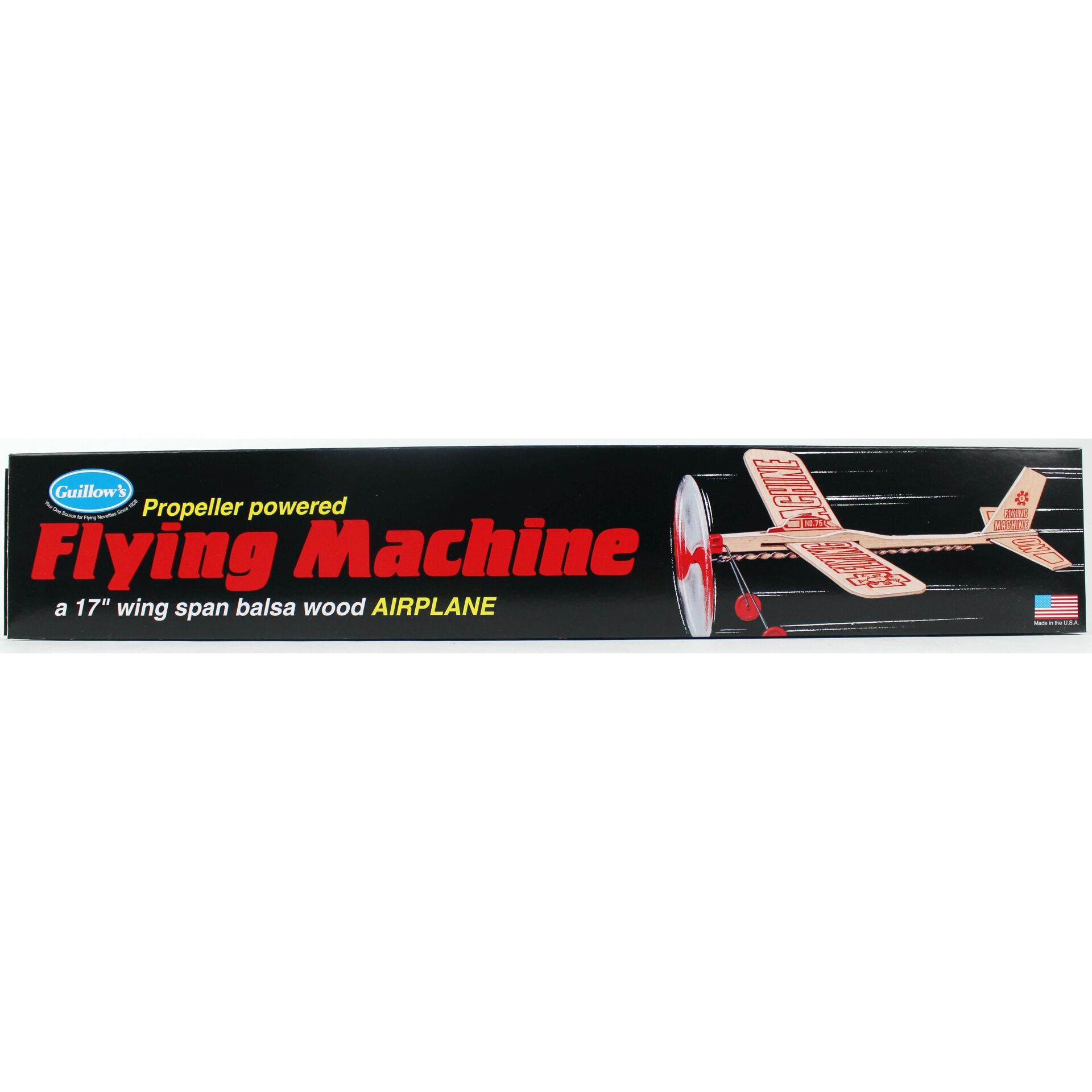 Guillow's 75 Flying Machine, 43 cm. Lastik Motorlu, Balsa, Serbest Uçuş Modeli