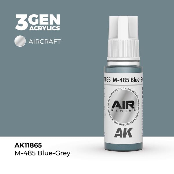 AK 11865 17 ml. M-485 Blue-Grey, Aircraft Serisi 3GEN Akrilik Model Boyası