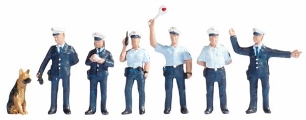 Noch 15091 1/87 Ölçek Polis Memuru Figürleri, 6 Adet