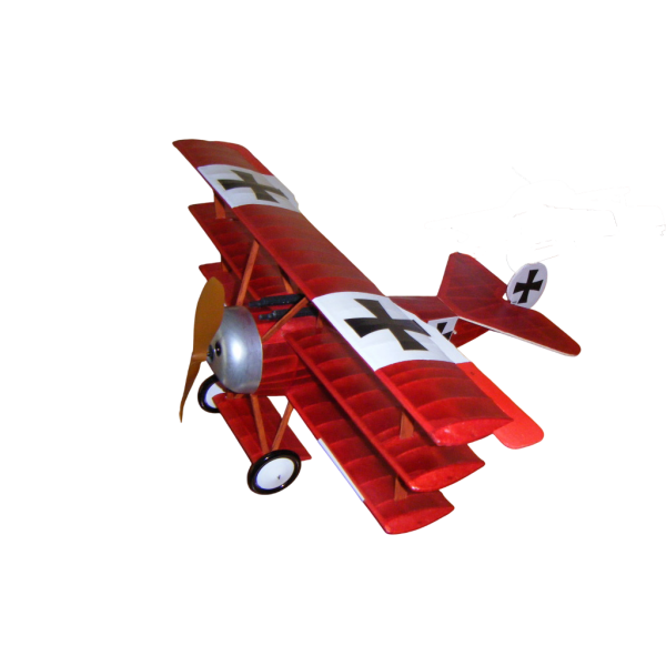 Guillow's 204 1/16 Ölçek, Fokker Triplane, 50cm, Laser Kesim, Balsa, Serbest Uçuş Model Kiti