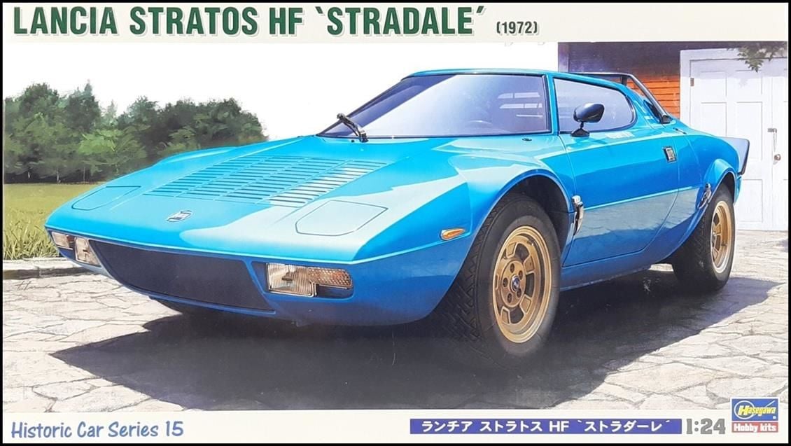 Hasegawa HC15 21115 1/24 Ölçek, Lancia Stratos HF (Stradale), Yarış Aracı, Plastik Model kiti