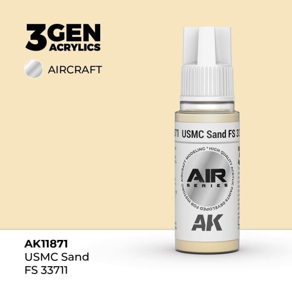 AK 11871 17 ml. USMC Sand FS 33711, Aircraft Serisi 3GEN Akrilik Model Boyası
